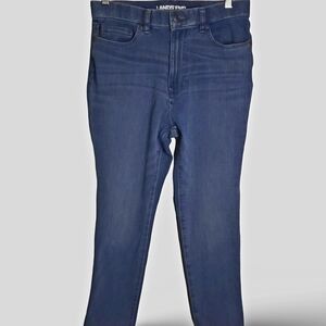 Lands END Womens Classic‎ Stretch Straight Leg Jeans Size 10